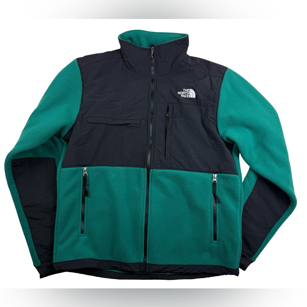 The North Face Men’s Denali Fleece Jacket Medium 🌲Forest Green🌲-EUC